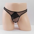 thumbnail image 3 of HUPOM Men'S Underwear Underwear For Men Pack Low waist Drop Waist Solid Briefs Black One Size, 3 of 6