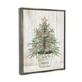 thumbnail image 5 of Rustic Seashell Christmas Tree Holiday Graphic Art Luster Gray Framed Art Print Wall Art, 5 of 6