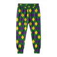 thumbnail image 4 of Kids Carnival Outfits 2 Piece Pajama Set Crew Neck Long Sleeve Tops Elastic Waist Pants Casual Print Suit (13 Years, Multicolor-C), 4 of 9