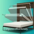 thumbnail image 3 of Pemberly Row Transitional Full Size Daybed Wall Bed in Walnut, 3 of 17