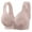 Light Gray, variant on ,Women's Full Coverage Front Snap Closure Bras Wireless Comfort Bra Support Lift Push up Bralettes Black 36