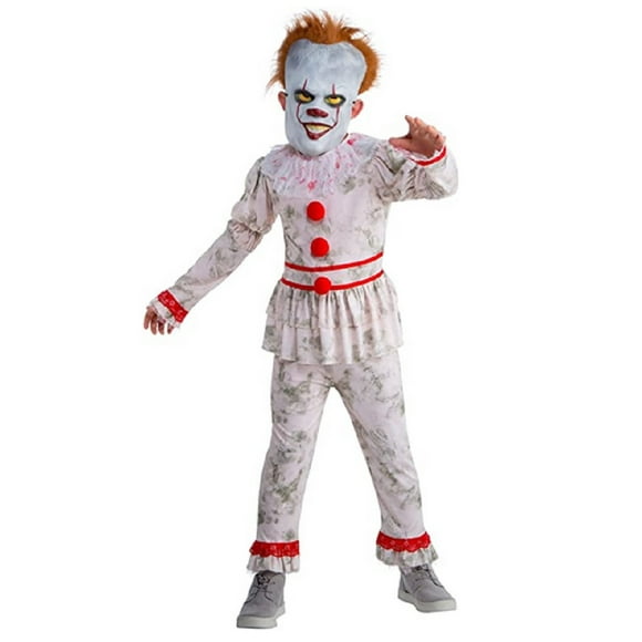 Evil Dancing Clown Pennywise IT Inspired Child scary Halloween Costume MD-LG