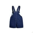 thumbnail image 2 of Kidscool Baby Boys Summer Cotton Denim Smiling Monkey Shorts Overalls,Blue,2-3 Years, 2 of 7