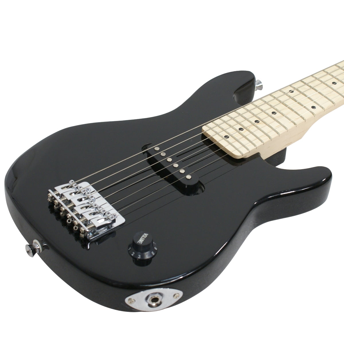 ZENSTYLE 30" Right-Hand Electric Guitar with 5W AMP & Carry Case All Accessories Children Kids Guitar Set - Black