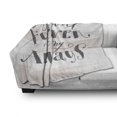 thumbnail image 3 of You will Forever Be My Always Soft Flannel Fleece Throw Blanket, Love Inspiratations Words with Brushstrokes, Cozy Plush for Indoor and Outdoor Use, 50" x 70", Dark Blue Grey White, by Ambesonne, 3 of 6