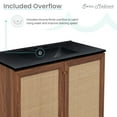 thumbnail image 5 of Classe 36 in. Brown Oak Bathroom Vanity With Black, 3-Hole Ceramic Sink Top, 5 of 12
