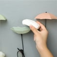 thumbnail image 3 of Yesbay 3 Pcs Wall Hooks Umbrella Shape Design Self Adhesive Hanger Hook Storage Organizer, 3 of 7