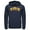 Navy Blue, variant on Men's Justice League Plastic Man Logo  Pull Over Hoodie Athletic Heather X Large