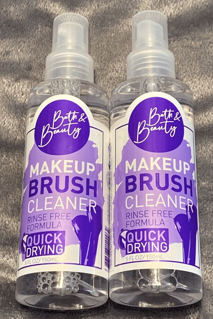 Bath& Beauty Makeup Brush Cleaner, Rinse Free Formula Quick Drying 5 oz