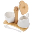 thumbnail image 3 of FUTUREORYY Creamer and Sugar Set for Restaurant Use with Round Ceramic Material 1 Set, 3 of 7