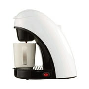 Brentwood TS-112W Single Serve Coffee Maker with Ceramic Mug, White