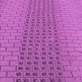thumbnail image 1 of Ahgly Company Indoor Square Patterned Bright Neon Pink Purple Area Rugs, 8' Square, 1 of 6