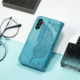 thumbnail image 2 of for Samsung Galaxy M14 5G Wallet Case for Women Girls, Shiny Butterfly Flower PU Leather Cover with Card Slot Holder Flip Phone Case for Samsung Galaxy M14 5G Rhinestone Blue, 2 of 14