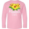 thumbnail image 3 of Inktastic Hawaii Girl Hibiscus Flowers Long Sleeve Youth T-Shirt, 3 of 5