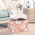 thumbnail image 5 of Pink Plaids Cute Hamster with Hearts Valentine Foldable Storage Bins with Lids Handles Collapsible Storage Containers Tote Boxes 16.5 x 12.6 x 11.8 inches, 5 of 7