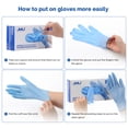 thumbnail image 2 of JMU Dental Medical Disposable Latex-Free Nitrile Disposable Gloves, XS, Blue, 200 Count, 2 of 5