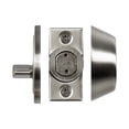 thumbnail image 6 of Satin Nickel Single Cylinder Deadbolt with Twist-Knob Interior, 6-Way Universal Fit, 6 of 9