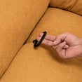 thumbnail image 4 of Yellow Recliner Chair For Bedroom Comfort, Breathable Material, High Resilience Sponge Chair, Overstuffed, Soft Fleece, Swivel, Tranquility, 4 of 5