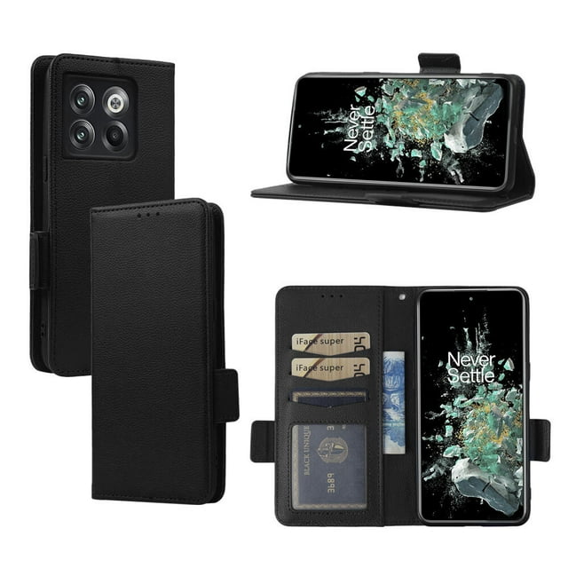 OnePlus 10T 5G Case , PU Leather Flip Cover Card Slots Magnetic Closure Wallet Case for OnePlus 10T 5G
