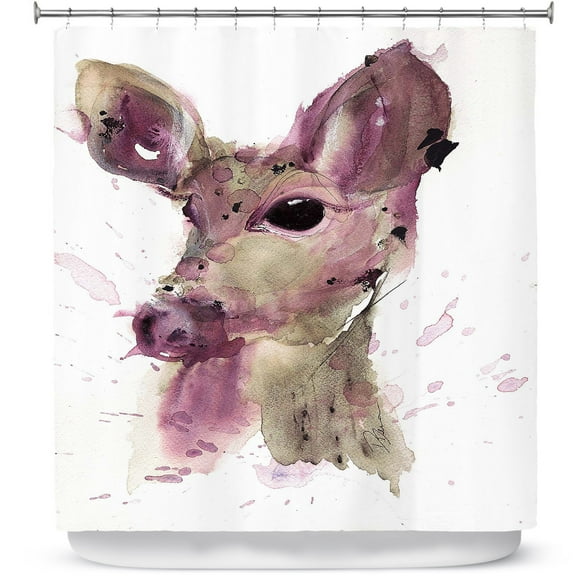 Shower Curtains 70" x 84" from DiaNoche Designs by Dawn Derman - Doe