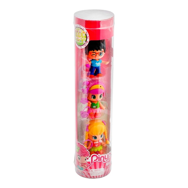Set De Muñequitos Pinypon Tubo 3 Piezas