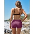 thumbnail image 6 of Women's Solid Color Board Shorts Sporty Swim Shorts Trunks Swimsuit Bottoms, 6 of 6