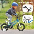 thumbnail image 4 of KORIMEFA 12 inch Kids Bike, Boy Bicycle with Training Wheels for 3-6 Years Old Toddlers, Children Bicycle with Water Bottle Holder & Headlight & Training Wheels, 4 of 14