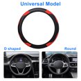 thumbnail image 2 of EEEkit Car Carbon Fiber Accessories Set with Steering Wheel, Gear Shift, Handbrake, Center Console, Seat Belt Cover, Red, 2 of 6