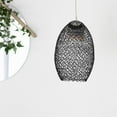 thumbnail image 6 of Hollow Out Metal Pendant Lamp Shade Vintage  Hanging Light Cover Chandelier Oval, 6 of 8