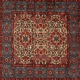 thumbnail image 1 of Ahgly Company Machine Washable Indoor Square Traditional Brown Area Rugs, 6' Square, 1 of 7