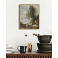 thumbnail image 3 of Drsoum Vintage Landscape Wall Art Rustic Retro Framed Nature Scenery Prints Farmhouse Classic Decorations for Dining Room Home Office 8x10in Natural Framed, 3 of 6