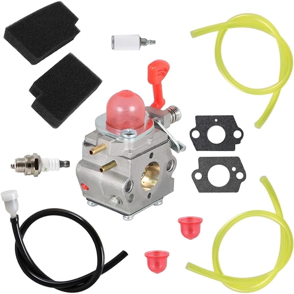 waltyotur BVM200VS Carburetor Replacement for Poulan Pro PP320 P325 XLB GBV 325 545081855 for Craftsman 358.794732 Blower with Fuel Line Spark Plug