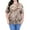 Camel, variant on Women's Plus Size Tops Summer Short Sleeve Fashion Tie Dye T-Shirts Loose Fit Crew Neck Blouses, 2X