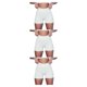 thumbnail image 5 of Wosthever 2 piezas trajes de ejercicio sujetadores acanalados pantalones cortos transpirables con un hombro polainas crop tops gimnasio conjunto Type1 NO1, 5 of 6