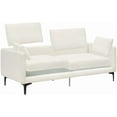 thumbnail image 3 of 3 Seater 78 Inch Chenille Sofa Modern Sofa with 2 Pillows, Comfy Couch for Living Room Apartment Bed Room, Beige, 3 of 7