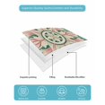 thumbnail image 5 of Pink Green Flower Twin XL Size Down Alternative Comforter, Lightweight Comforter Quilt Bedding Set with Pillow Shams Elegant Spring Floral Abstract Art All Seasons Bed Comforter Duvet Insert 68"x98", 5 of 7