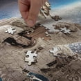thumbnail image 4 of Ambesonne Outer Space Jigsaw Puzzle, NASA Astronaut Space, Heirloom-Quality Fun Activity for Family Durable Cardboard, 1000 pcs, Blue Beige, 4 of 5