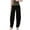 Black, variant on VEKDONE Womens Linen Long Pants Khaki XL-3