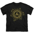 thumbnail image 2 of Dungeons and Dragons Year of the Dragon Lucky D20 Kids T Shirt (Small) for Youth Toddler Boys and Girls, Black, 2 of 5