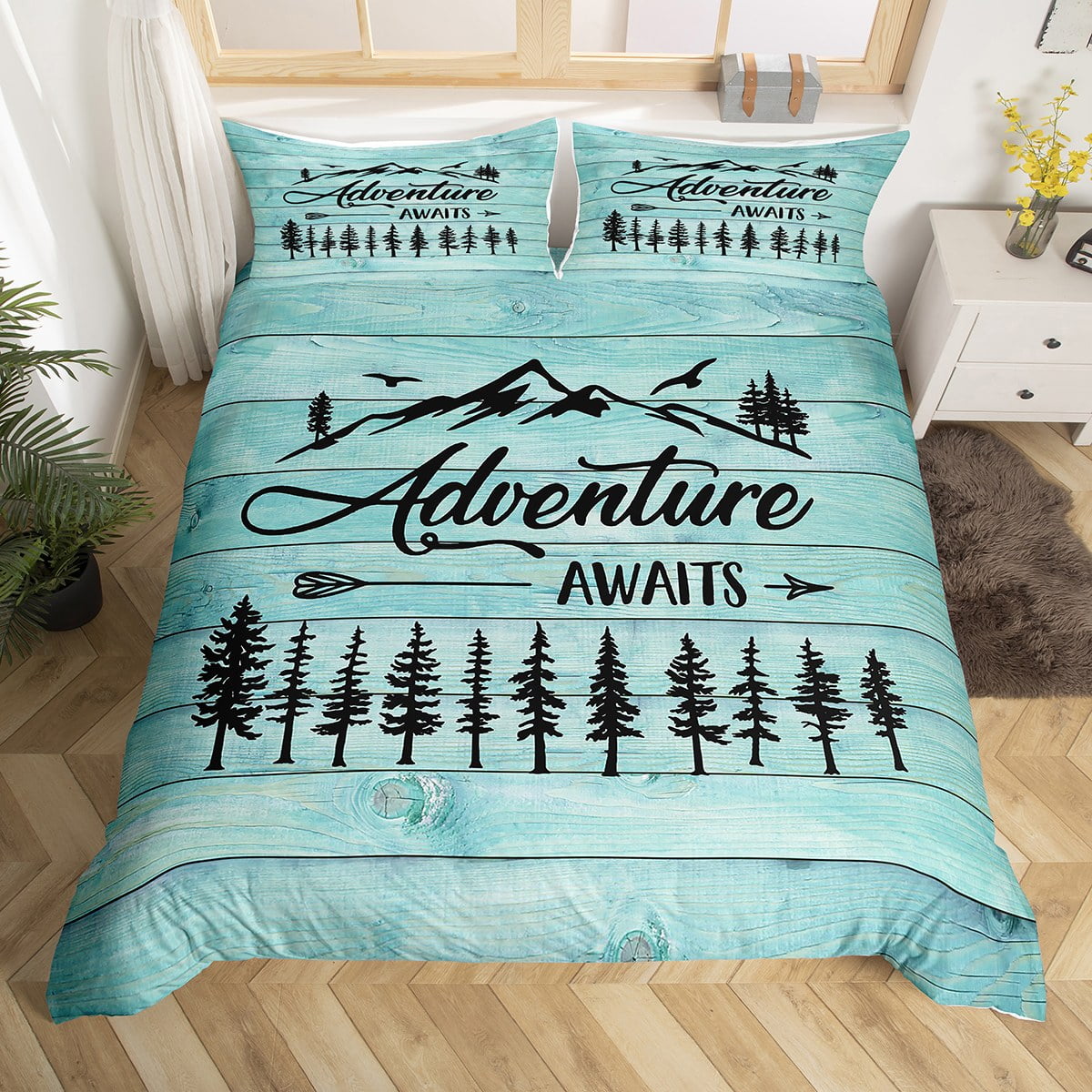 YST Camping Duvet Cover Trailers Camper Decorations Twin Comforter