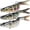 A-5.4",0.9oz, variant on KEAWIS Easy Catch Swimmax with BKK Hooks, Magic Noisy Wiggling and Vibrating Actions for More Bites, Lifelike Fishing Lures for Bass Trout Walleye Crappie, Strongest Dyneema Fiber Jointed Swimbaits