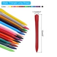 thumbnail image 2 of Uxcell Washable Crayons, 24Pcs Easy Grip Triangle Long Crayon with Cute Box,24 Colors, 2 of 6