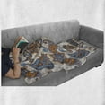 thumbnail image 6 of Vintage Soft Flannel Fleece Throw Blanket, Paisley Design with Floral Detail Abstract Backdrop, Cozy Plush for Indoor and Outdoor Use, 70" x 90", Violet Blue Marigold, by Ambesonne, 6 of 6