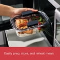 thumbnail image 5 of Rubbermaid Brilliance Leakproof Meal Prep Containers, 2-Compartment, 2.85 Cup Capacity, 5 of 9
