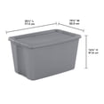 thumbnail image 2 of Caja Organizadora Sterilite Multiusos con Tapa Gris de 113 Litros, 2 of 4