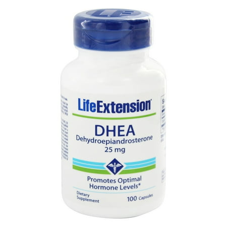 Life Extension - DHEA déhydroépiandrostérone 25 mg. - 100 Capsules