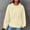 Beige, variant on Lolmot Halloween Sweatshirts for Women Long Sleeve Drawstring Waffle Pullover Sweatshirts Solid Color Loose Sweatshirt with Pocket