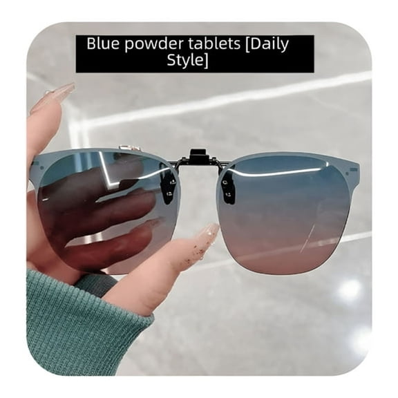 GJX Clip-On Sunglasses over Prescription Glasses,Polarized Anti-Glare Flip-Up Uv Protection Glasses for Men and Women
