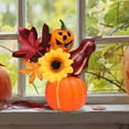 thumbnail image 5 of kjfeif Artificial Pumpkin Table Centerpiece Potted Plants With Maple Sunflower Berries Fall Desktop Arrangement Ornament for Table Centerpiece,Thanksgiving and Home Decor, 5 of 9