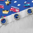 thumbnail image 4 of Homewish Kawaii Car Train Blackout Curtains Set of 2 (52x84 Each) for Kid, Fire Engine Truck Window Curtains, Cartoon Vehicle Theme Curtains and Drapes, Curtains and Drapes Bedroom Decor, 4 of 6
